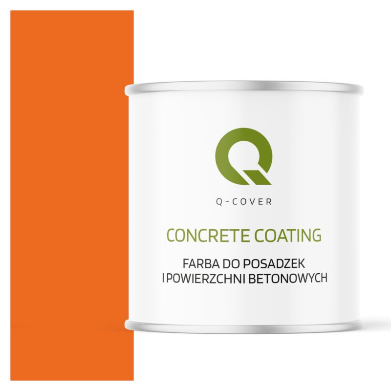 Farba do Posadzek i Powierzchni Betonowych Q-Cover Pomarańczowy RAL2008 2.5L