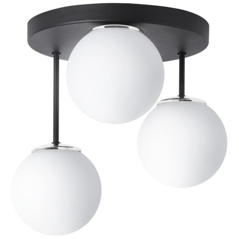 Lampa sufitowa wisząca Light Home LH Florence okrągła 3x E14 czarny/biały/srebrny 1szt.