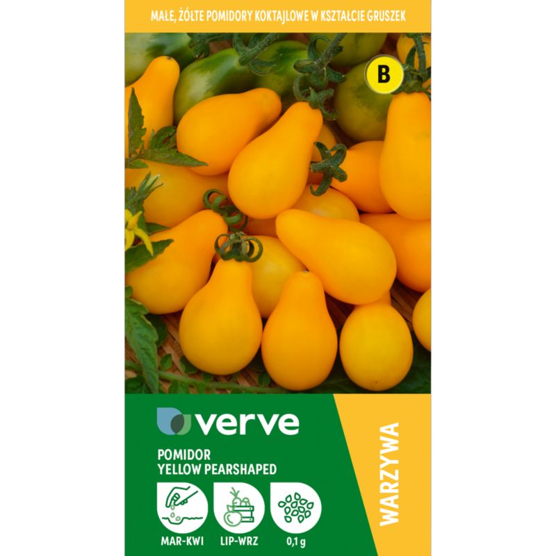 Nasiona pomidor gruszkowy złoty Verve