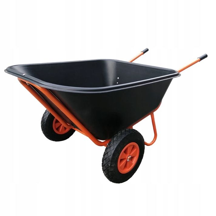 Taczka ogrodowa dwukołowa 200L - 159 x 87 x 77 cm, GardenX, 1 szt.