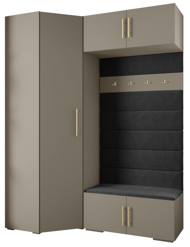 Garderoba do przedpokoju Abiks INOVA 3 Z21 kaszmir+złoty+manila18 1 szt.