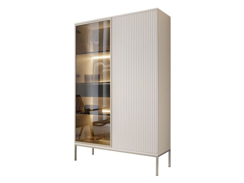 Witryna z oświetleniem LED MIRJAN 24 Sento WTSZ104 kaszmir 1 szt.