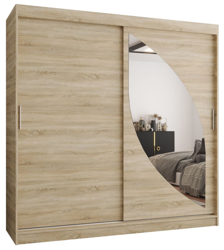 Szafa przesuwna Gardroba Abiks MILO 200 dąb sonoma 1 szt.