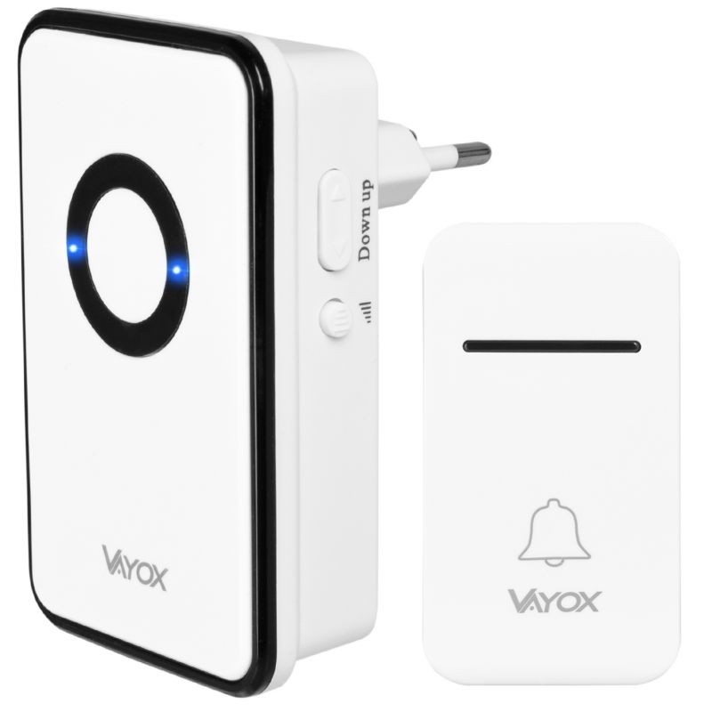 Dzwonek bezprzewodowy Vayox VA0241 kinetyczny bezbateryjny 1 szt.