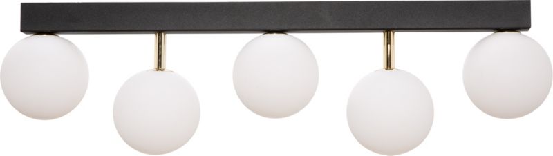 Lampa sufitowa Zuma Line Ali czarno-złota-biała wym: 20,5 x 70 x 12 cm 5xG9 x 40W 1 szt.
