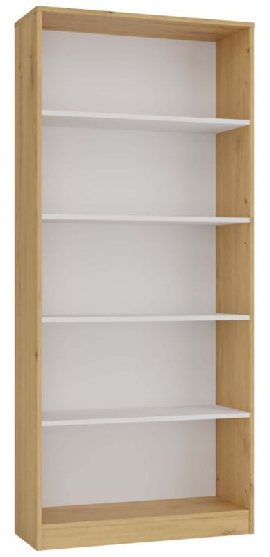 Regał TopEshop Onyx R80 Dąb Artisan Biel 30x80x182 cm 1 szt