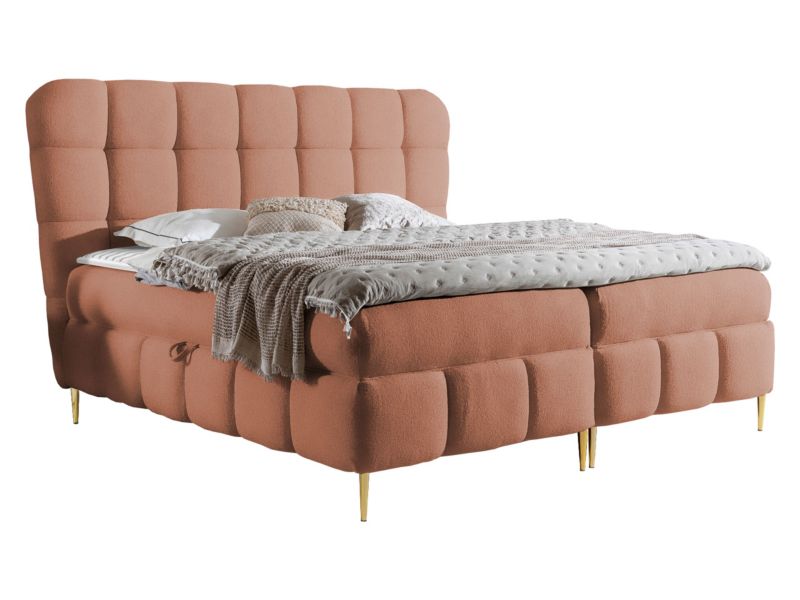 Łóżko kontynentalne MIRJAN 24 Lolly 120x200 brudny róż 1 szt.