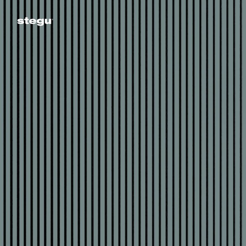 Lamele ścienne na czarnym filcu Stegu Acoustic Line, błękitne 265x24,5 panele akustyczne 1 szt.