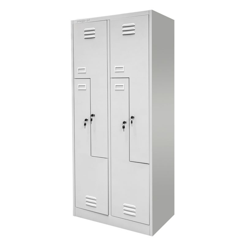 Szafka ubraniowa BHP Mega-M 4 drzwiowa Typ L Szara 80x50x180cm 1szt.