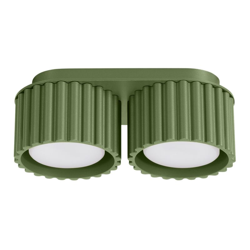 Spot reflektor natynkowy Sollux Lighting AURA zielony 2xGX53x10W wym:8x21x10cm IP20 -1 szt.