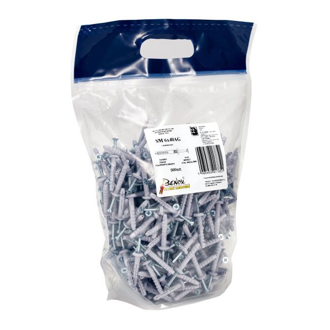 Kołek szybkiego montażu Benox A 8 x 60 mm jumbo pack 240 szt.