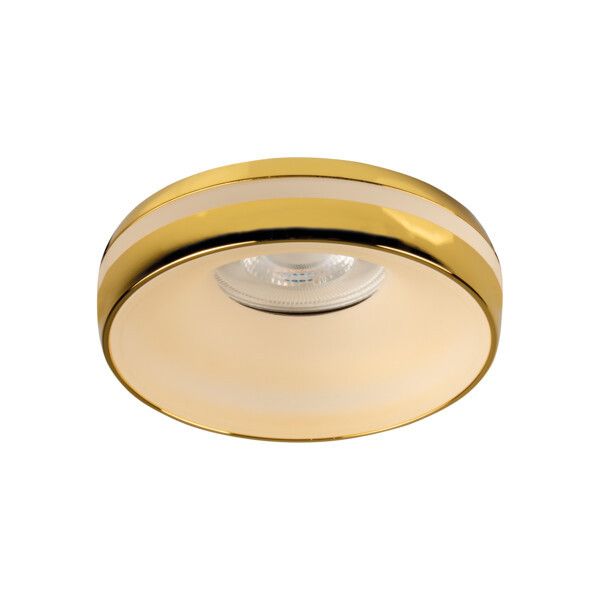 Oprawa sufitowa wpuszczana Kanlux Eliceo złota 1 x GX5.3 / GU10 x 10W IP20 wym: 4,2 x 9,6 x 9,6 cm okrągła - 1 szt.