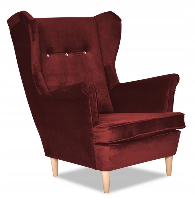 Fotel uszak do salonu Family Meble ARI bordo 1szt