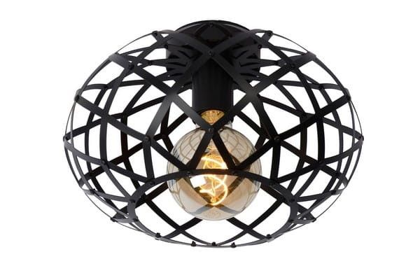 Lampa sufitowa wisząca Lucide Wolfam 1309 czarna szerokość 30 cm 1xE27 x 40W 1 szt.