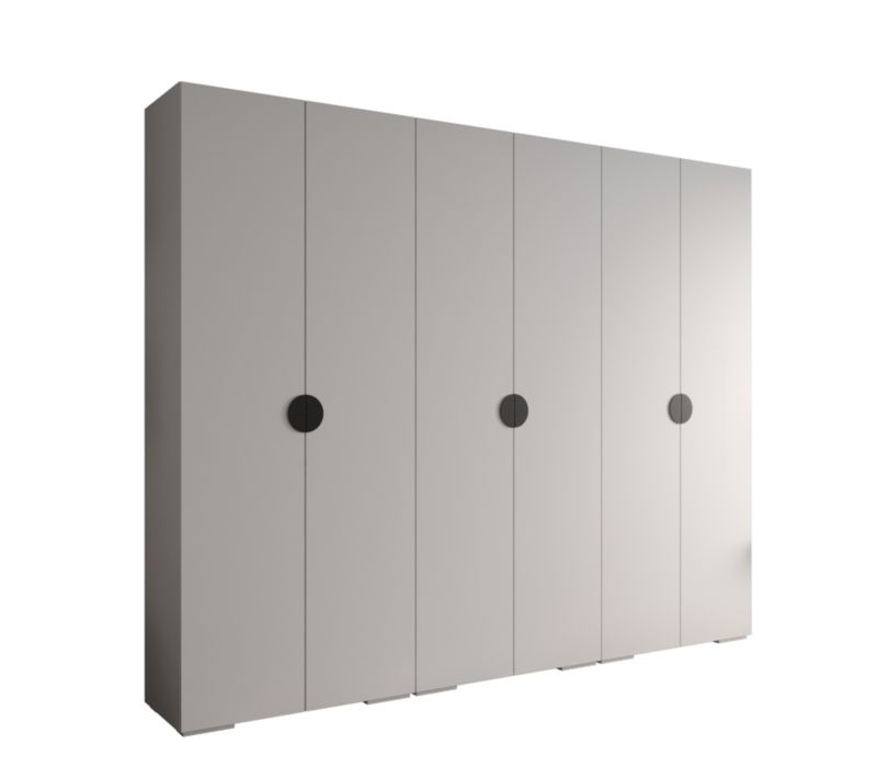 Szafa ubraniowa Garderoba Abiks INOVA 4 3SZ biały+czarny 1 szt.