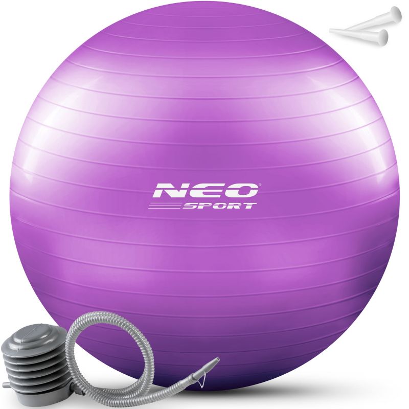 Piłka do aerobiku fitness Neo-sport 65cm fioletowa 195102 1szt.
