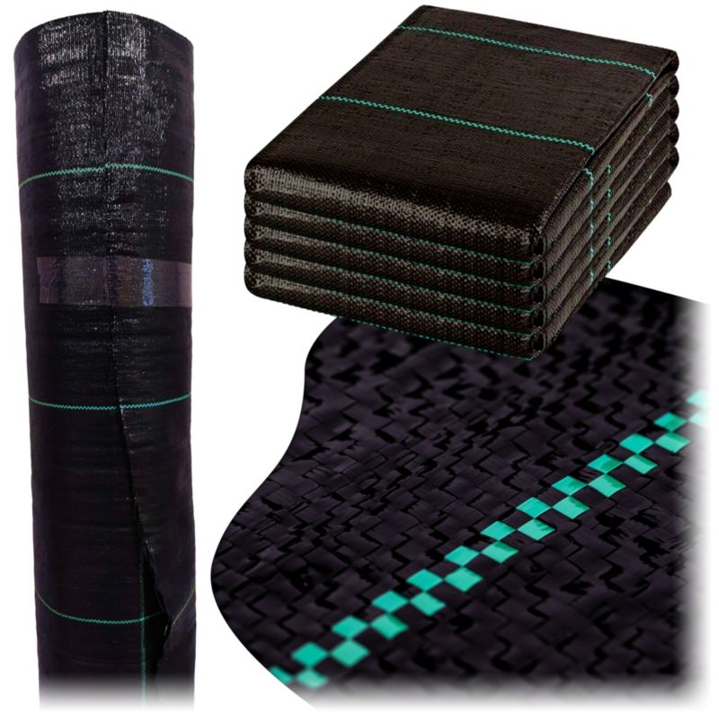 Agrotkanina Ogrodowy Młyn czarna Antychwastowa Mata Na Chwasty UV 100G 1,6 x 10 m PREMIUM 1 szt