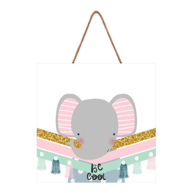 Tabliczka ozdobna Słonik 30 x 30 cm