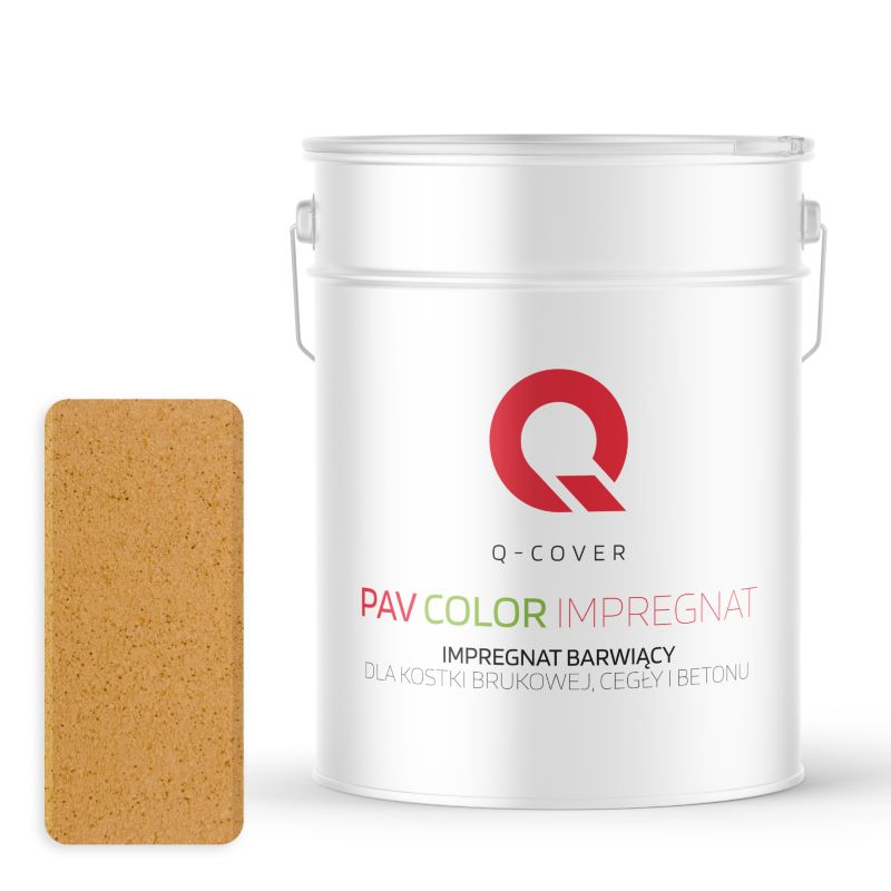 Impregnat Barwiący do Kostki Brukowej Cegły Betonu Q-Cover Miodowo-piaskowy RAL1005 10L