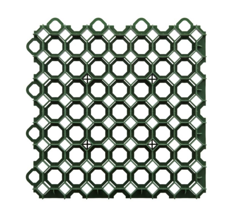 Kratka Trawnikowa ZIELONA Texas Parkingowa Podjazd 50x50 cm 4 szt.