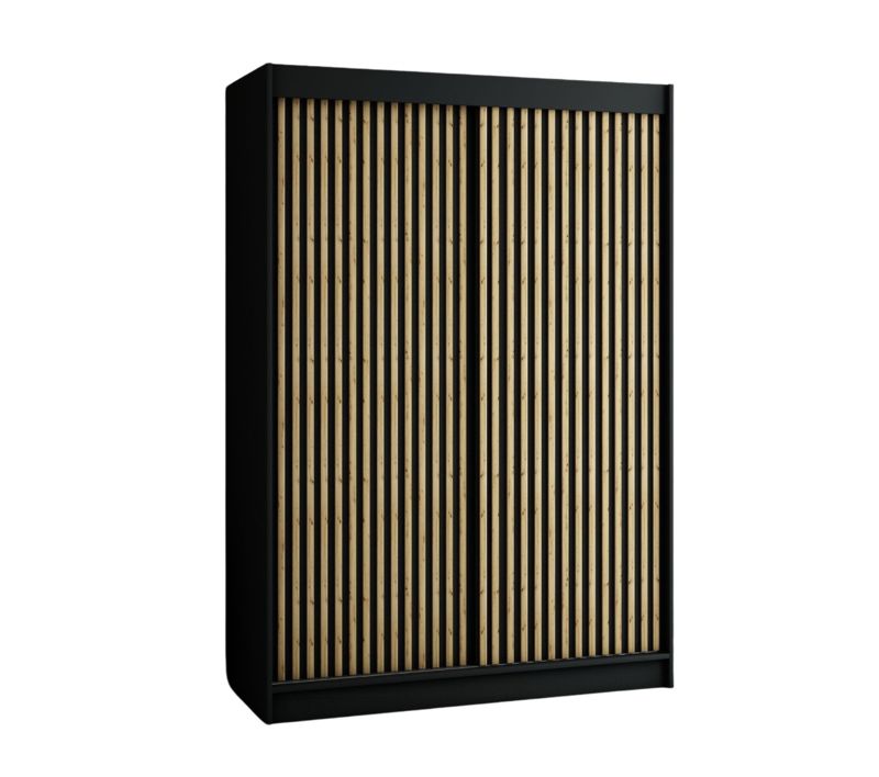 Szafa przesuwna Garderoba Abiks Lamelo 1 150 czarny 1 szt.