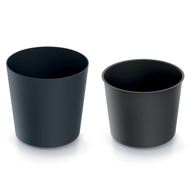 Doniczka Ogrodowa EDANTI 30 cm Okrągła Na Taras Do Ogrodu Antracytowa 1 szt.