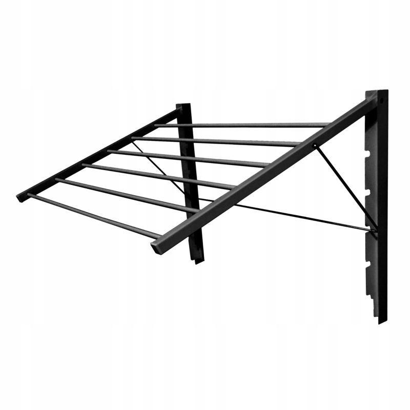 Suszarka na pranie Sepio stalowa czarna 80 cm 1 szt.