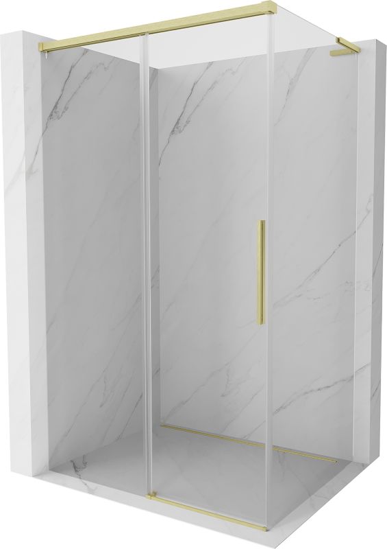 Kabina prysznicowa Mexen Rox L złoty szczotkowany 105 x 75 cm transparent 1 szt.