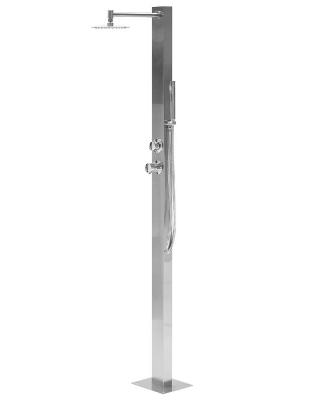 Prysznic ogrodowy wolnostojący srebrny Olzai 1 szt.