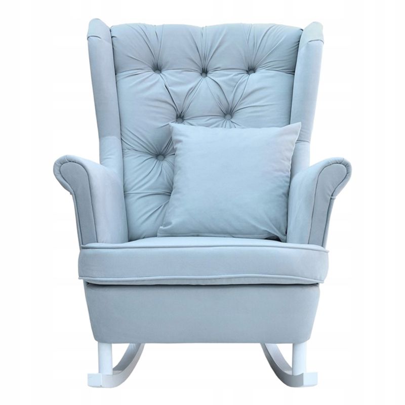 Fotel uszak do salonu bujany Family Meble Gaja niebieski 1szt