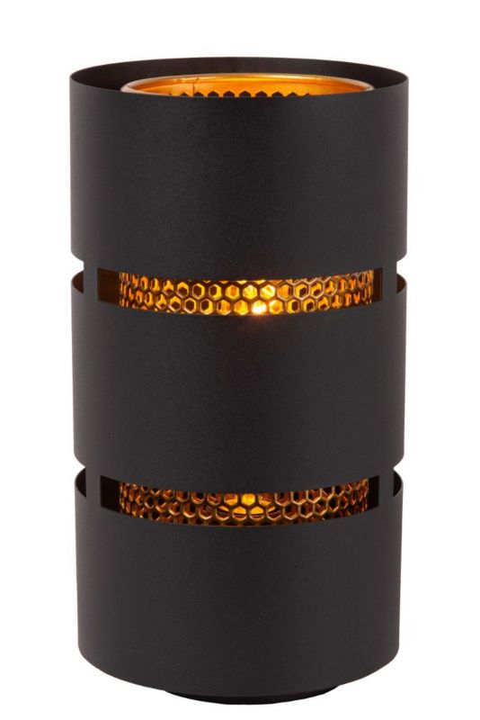 Lampka stołowa Lucide Rosas czarno-złota 1 x E27 x 40W IP20 wym: 30 x 16 x 16 cm metal - 1 szt.