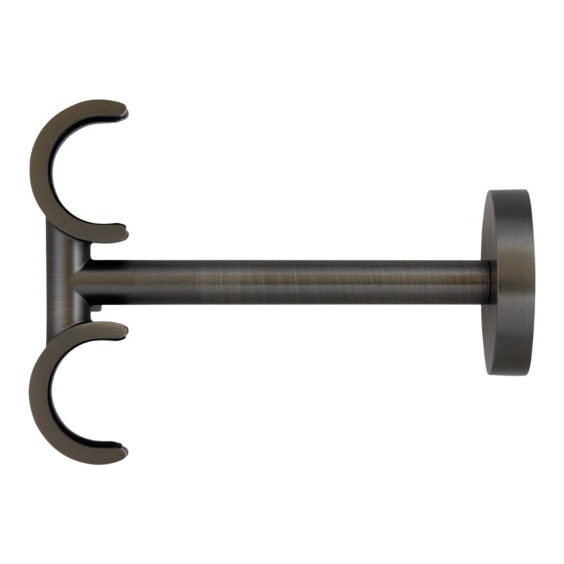 Wspornik sufitowy podwójny GoodHome Tinos 19/28 mm szary