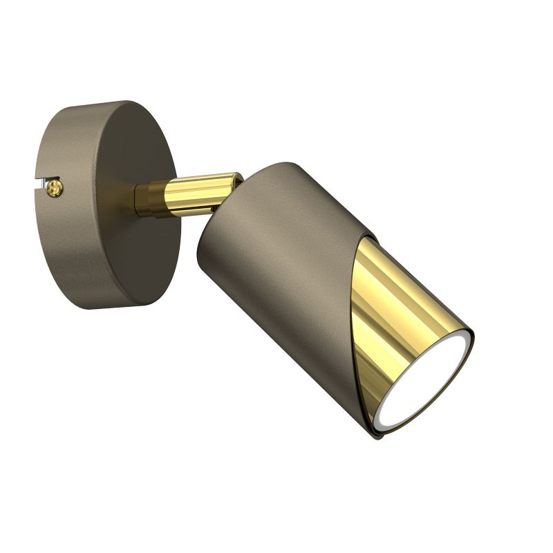 Spot reflektor natynkowy Luminex Shift tytanowy złoto-złoty połysk 1xGU10x15W wym:17x8x8cm IP20 -1 szt.