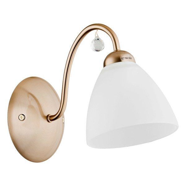 Kinkiet ścienny Alfa Amarillo złoto-biały 1 x E27 x 15W IP20 wym: 18,5 x 27 x 13 cm - 1 szt.