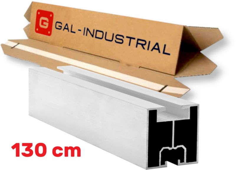 PROFIL MONTAŻOWY GAL-INDUSTRIAL PV DO PANELI SŁONECZNYCH SZYNA ALU SOLAR 130cm POD ŚRUBY T 1 szt.
