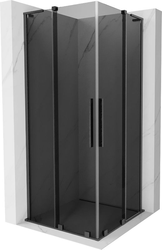 Kabina prysznicowa Mexen Velar L Duo rozsuwana 80 x 80 cm grafit gun gray szczotkowana 1 szt.