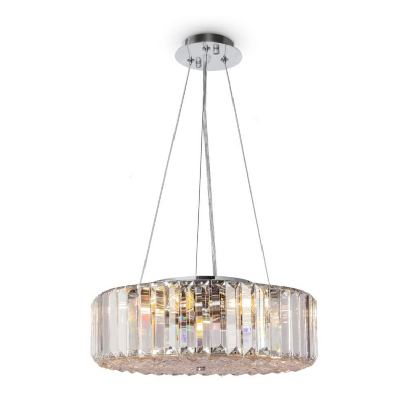 Lampa wisząca Maytoni Recinto 2147 chromowana transparentna kryształowa 6xE27 x 60W 1 szt.