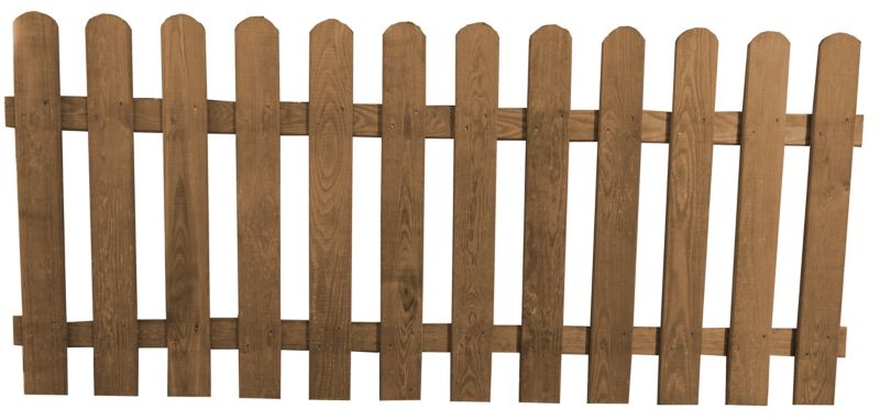 Płot sztachetowy gładki brąz Roma 180/80 cm 1szt.