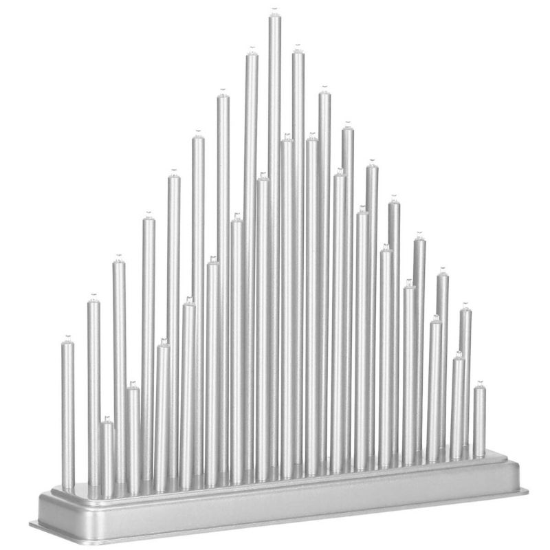 Świecznik adwentowy Springos 33 świece srebrny 1 szt.