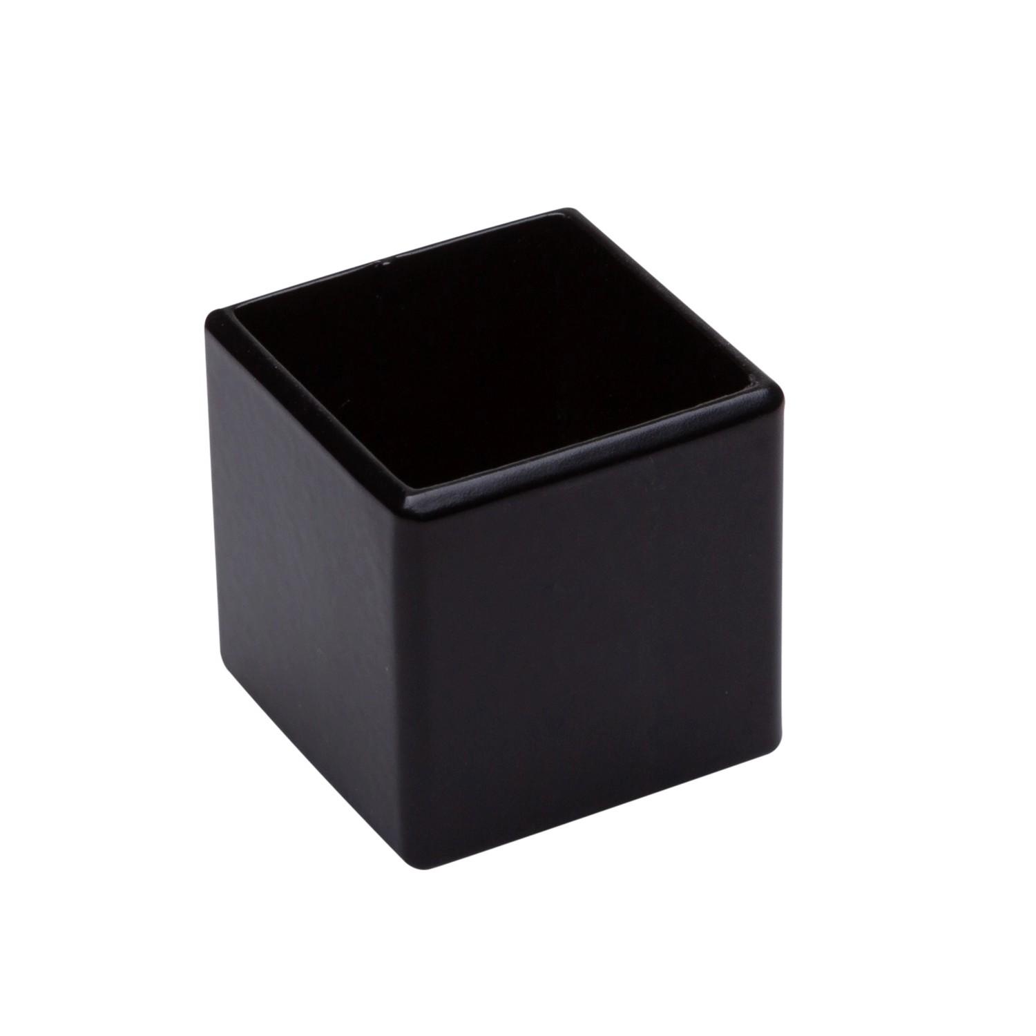 Kornik Zakończenia tralki prostokątnej 20x20 mm czarne - 4 szt.