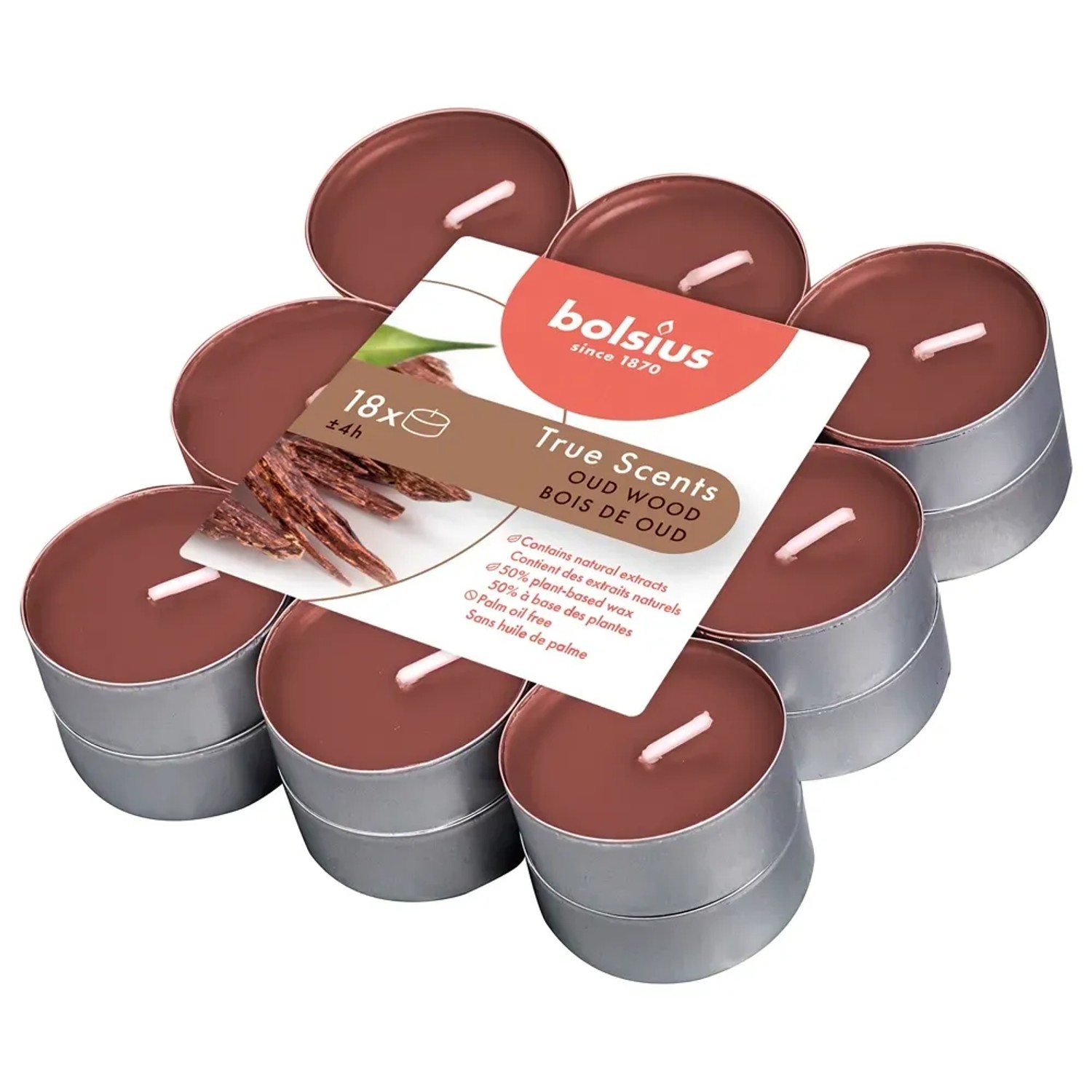 Świeca Tea light zapachowa drzewo agarowe 18szt.