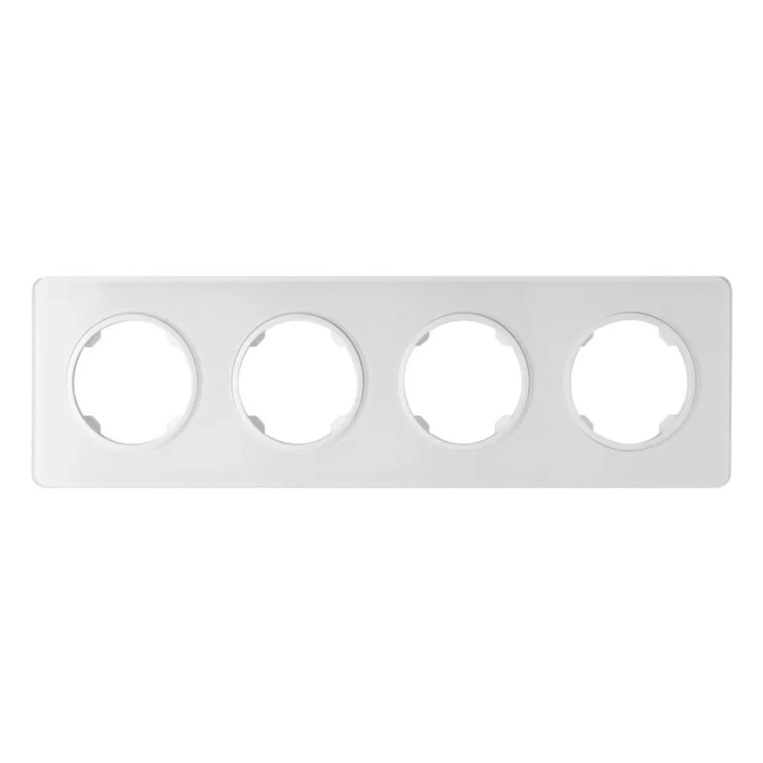 Electromalt Ramka Oval 4-krotna szkło biała