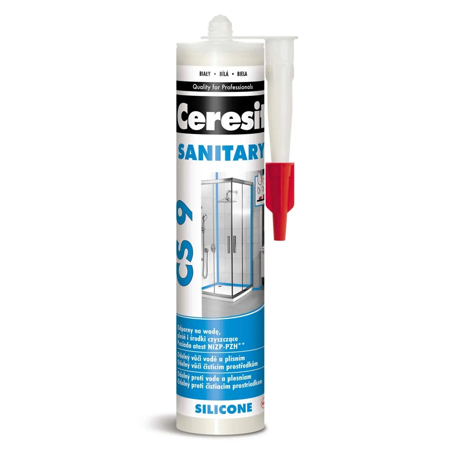 Ceresit Silikon sanitarny CS9 biały, 280 ml