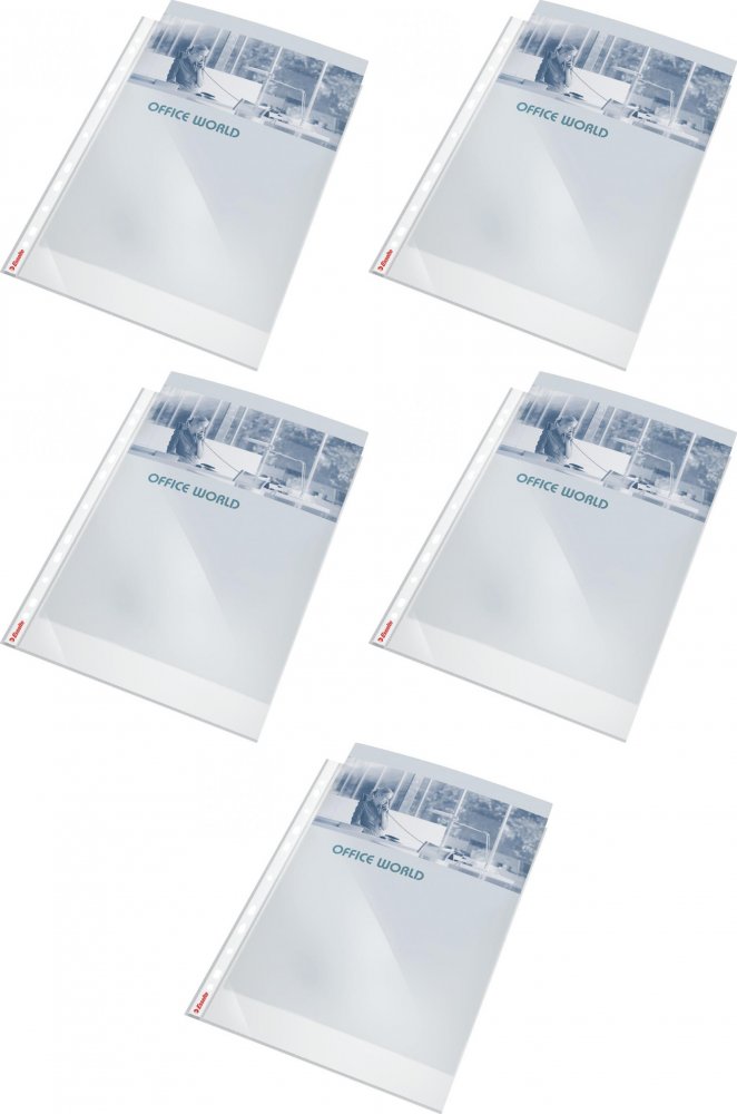 5x Koszulki krystaliczne Esselte, A4, 55μm, 10 sztuk, transparentny