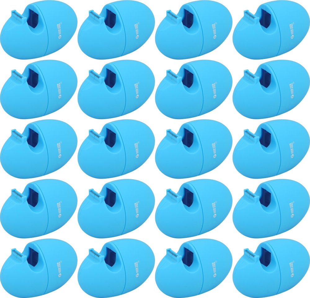 20x Podajnik do taśm klejących MemoBe Soft-Touch, neonowy niebieski