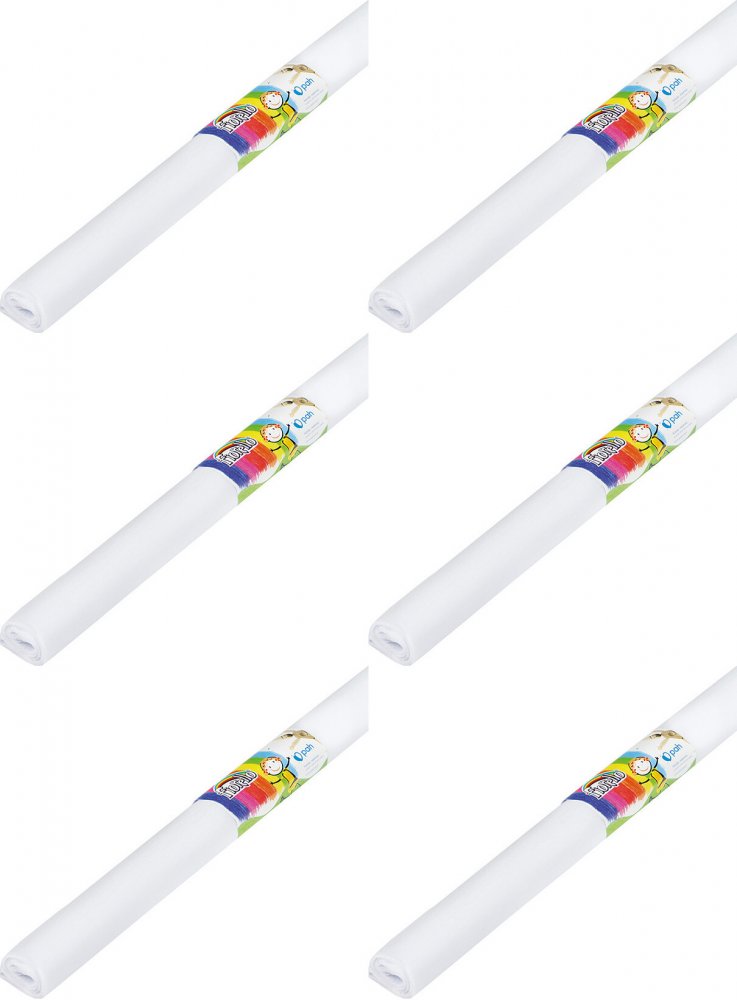 6x Bibuła marszczona Fiorello, 200x50cm, 10 sztuk, biały