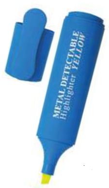 Zakreślacz wykrywalny Prohaccp P0556, obudowa niebieska, wkład żółty