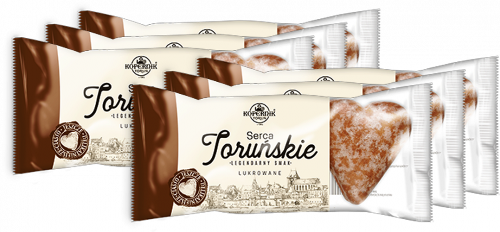 6x Pierniki Kopernik Serca Toruńskie korzenny, 120g