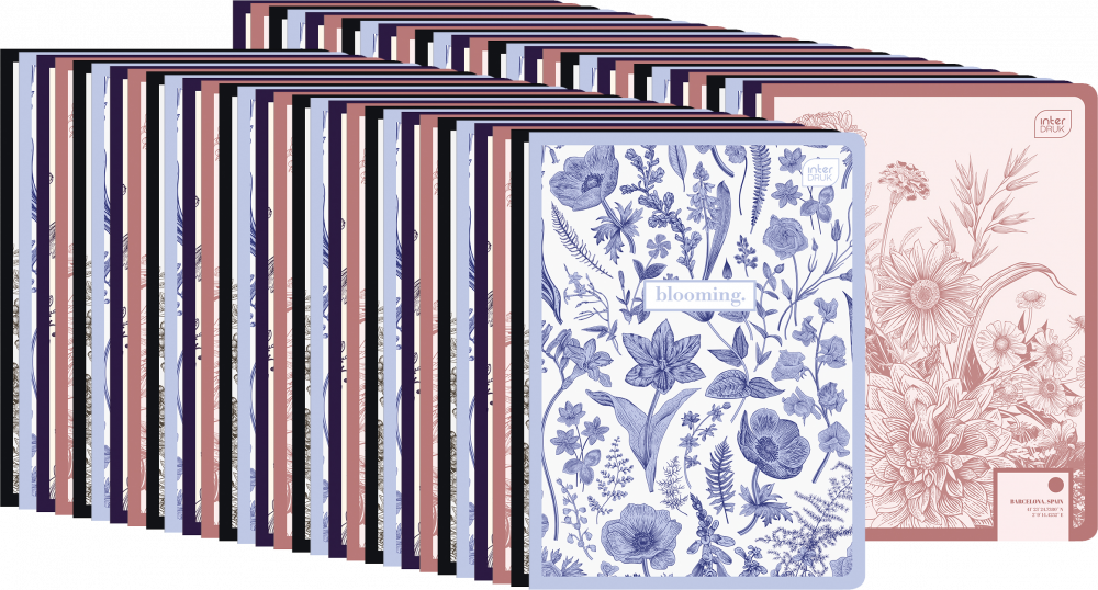 60x Zeszyt w linie Interdruk UV Girls, A5, 60 kartek, mix wzorów