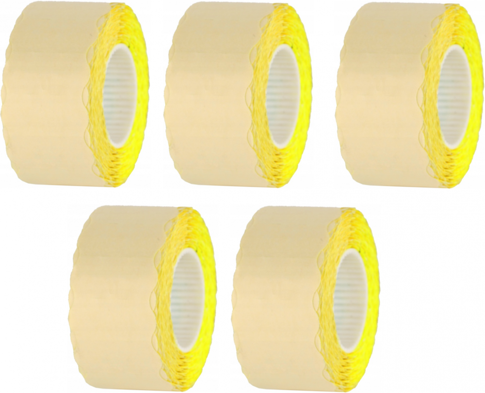 5x Taśma do metkownicy Studio Cen, HMTC 800 etykiet, 26x12mm, żółty